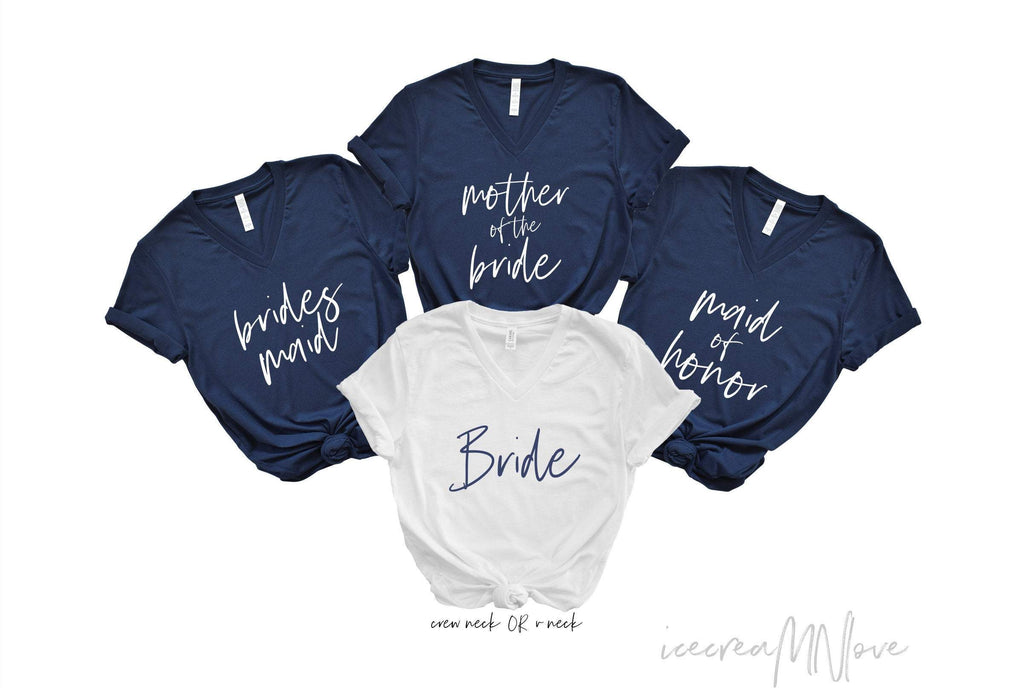 v neck getting ready shirts for bridesmaids and maid of honor by icecreaMNlove. TITLE-VN BACHELORETTE! icecreaMNlove 