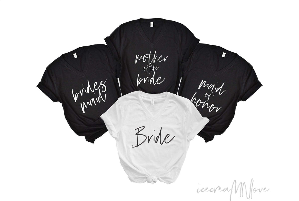 V neck bridesmaid proposal box shirts by icecreaMNlove. TITLE-VN BACHELORETTE! icecreaMNlove 