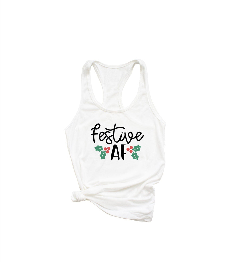 festive af tank top. Christmas/Thanksgiving Holiday tank top by icecreaMNlove icecreaMNlove 