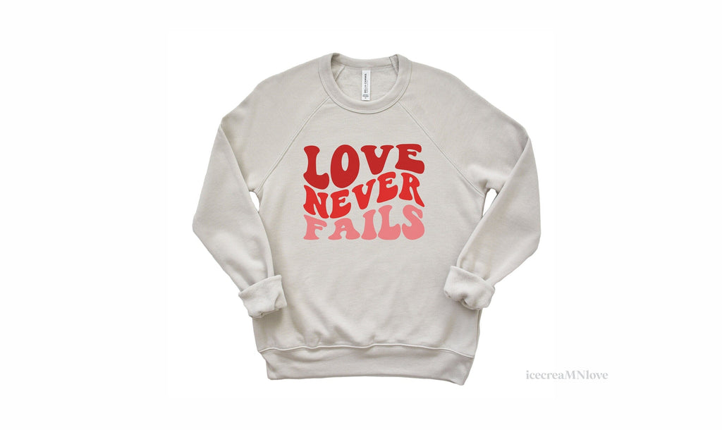 love never fails shirt, 1 corinthians 13:8 shirt, LOVENF icecreaMNlove 