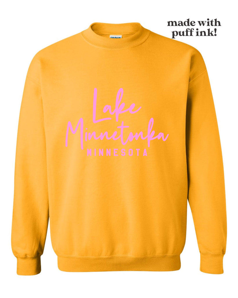Lake Minnetonka PUFF INK Sweatshirt by icecreaMNlove icecreaMNlove 